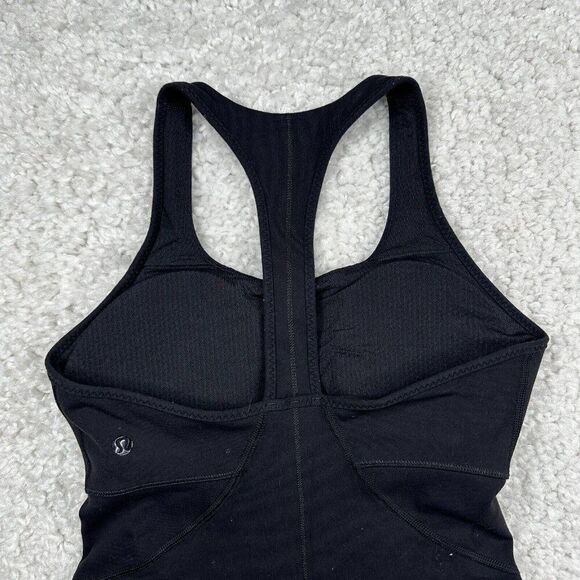 Lululemon Black Scoop Neck T-Back Tank - Picture 6 of 9